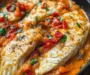 Tilapia in Roasted Pepper Sauce