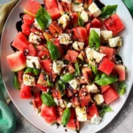 Watermelon Basil Feta Salad