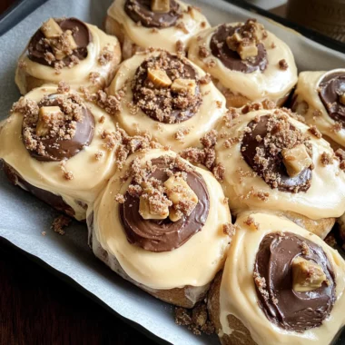 chocolate peanut butter sweet rolls