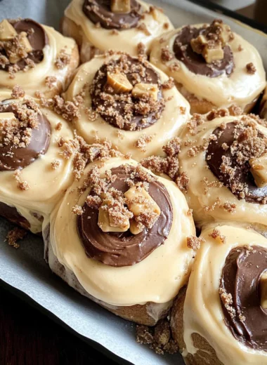 chocolate peanut butter sweet rolls