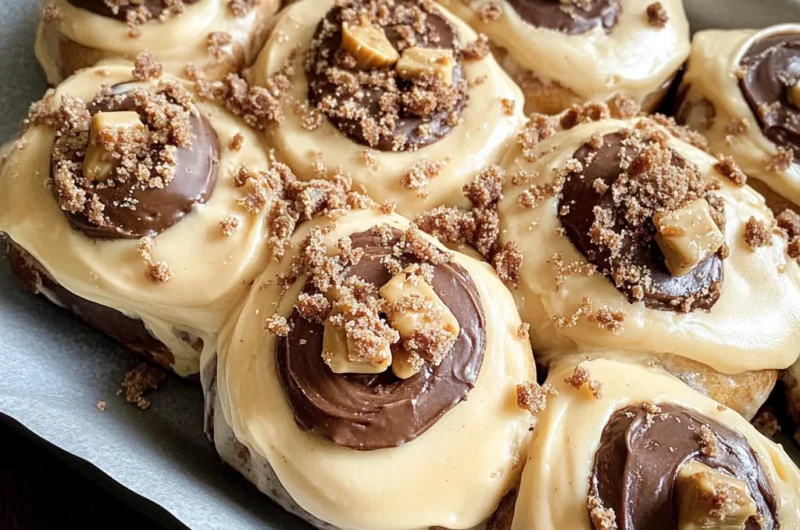 chocolate peanut butter sweet rolls
