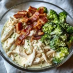 Bacon Broccoli and Ranch Chicken Salad