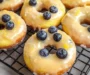 Baked Lemon Blueberry Doughnuts