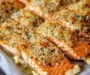 Baked Salmon with Mayo and Parmesan Herb Crust
