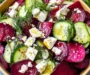 Beet Salad with Feta, Cucumbers, and Dill