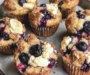 Blueberry Cream Cheese Protein Muffins