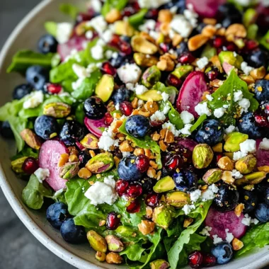Blueberry Pistachio Spring Salad