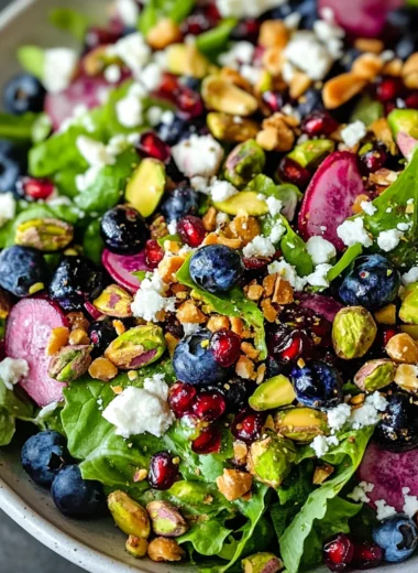 Blueberry Pistachio Spring Salad