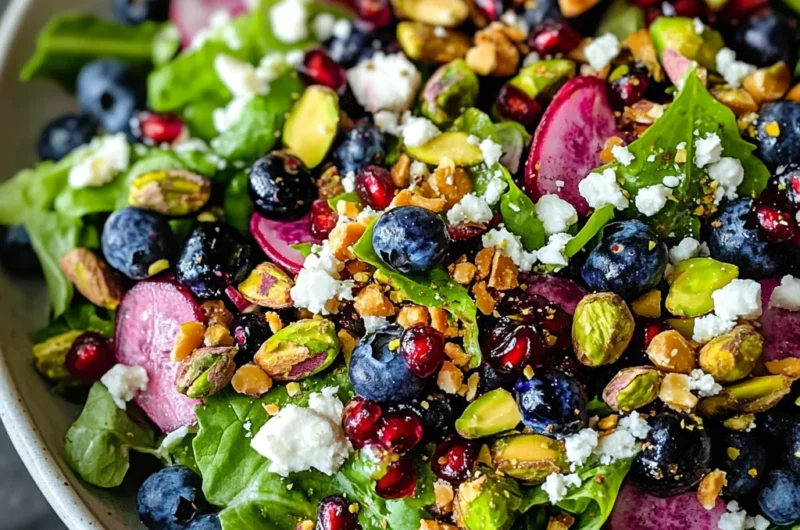Blueberry Pistachio Spring Salad