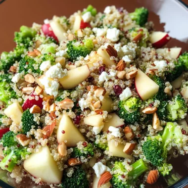 Broccoli Apple Quinoa Salad