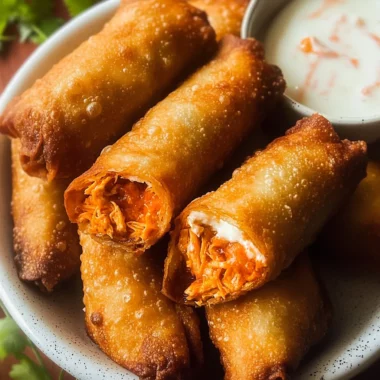 Buffalo Chicken Dip Egg Rolls: A Delicious & Easy Recipe