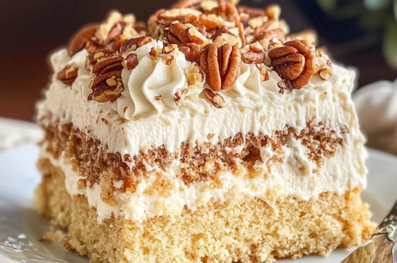 Butter Pecan Tres Leches Cake