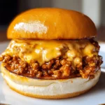 Cajun Chicken Sloppy Joes with Creamy Cheese Sauce