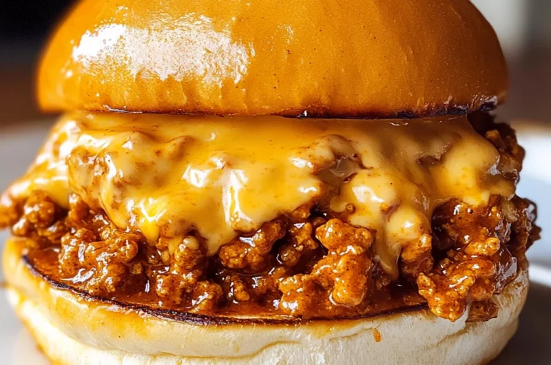 Cajun Chicken Sloppy Joes with Creamy Cheese Sauce