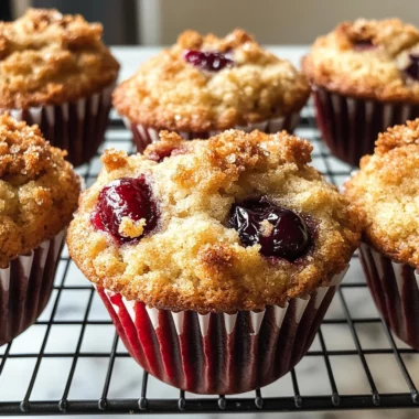 Cherry Cobbler Muffins