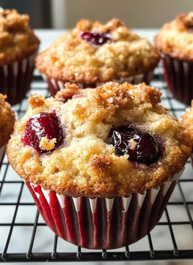 Cherry Cobbler Muffins