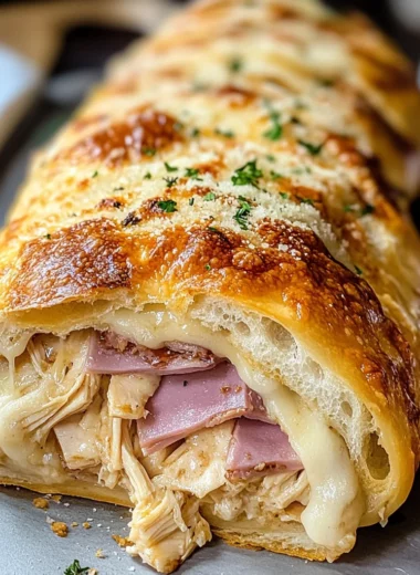 Chicken Cordon Bleu Stromboli