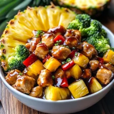 Chicken Teriyaki Pineapple Bowls