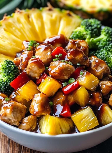 Chicken Teriyaki Pineapple Bowls Recipe