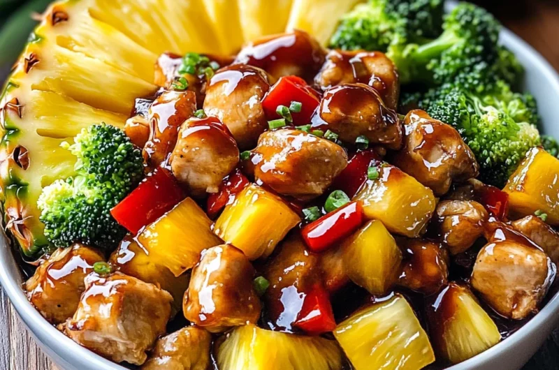 Chicken Teriyaki Pineapple Bowls Recipe