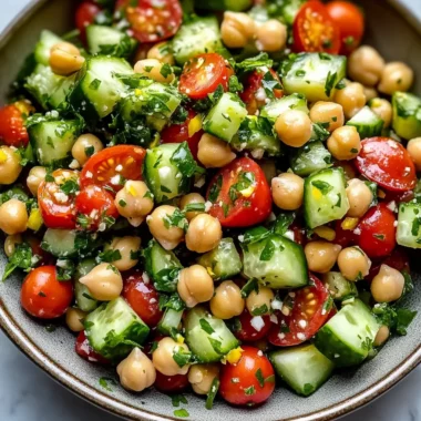 Chickpea Cucumber Salad (The Ultimate Refreshing Recipe)
