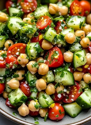 Chickpea Cucumber Salad (The Ultimate Refreshing Recipe)