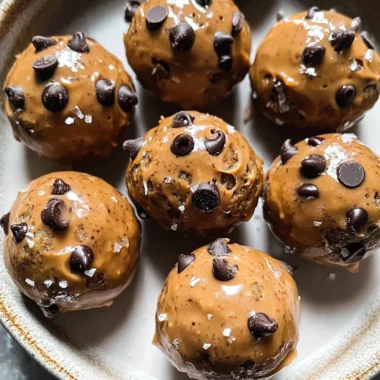 Chocolate Chip Cookie Dough Protein Balls!