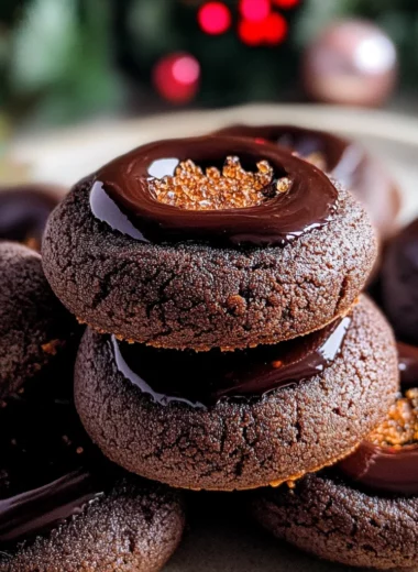 Chocolate Thumbprint Cookies