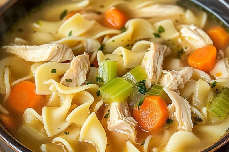CopyCat Panera Bread Chicken Noodle Soup Recipe
