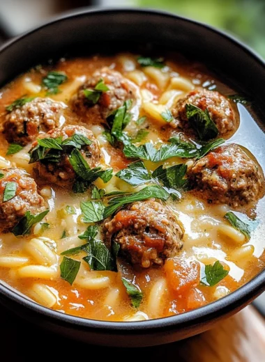Creamy Italian Meatball Soup