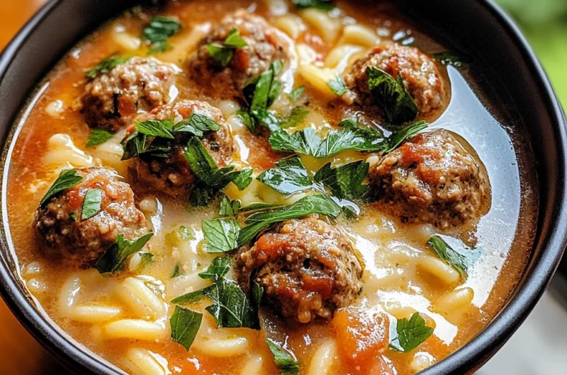 Creamy Italian Meatball Soup