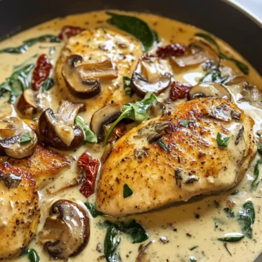 Creamy Mushroom Chicken Recipe