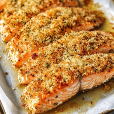Crispy Parmesan Crusted Baked Salmon: 1 amazing dish