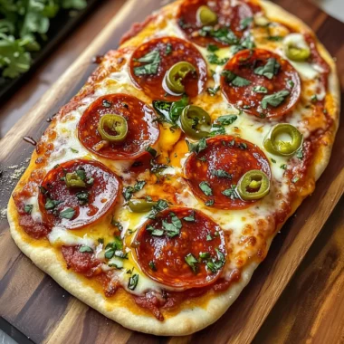 Delicious Hot Honey Flatbread Pizza