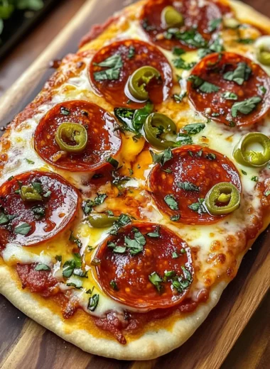 Delicious Hot Honey Flatbread Pizza