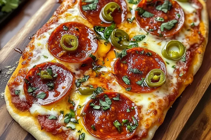 Delicious Hot Honey Flatbread Pizza