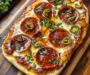Delicious Hot Honey Flatbread Pizza
