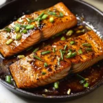 Easy Crispy Honey Garlic Glazed Salmon Recipe