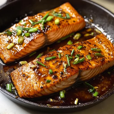 Easy Crispy Honey Garlic Glazed Salmon Recipe