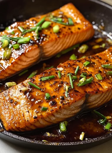 Easy Crispy Honey Garlic Glazed Salmon Recipe