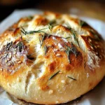 Easy Roasted Garlic Rosemary Artisan Bread – The Best Homemade Loaf