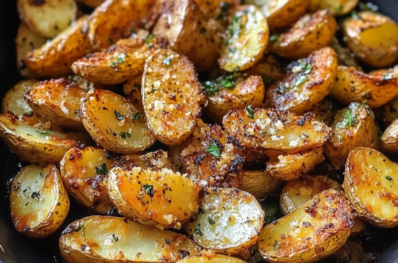 Garlic Herb Roasted Potato Skins