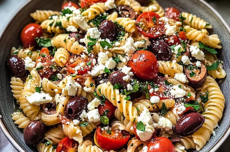Greek Pasta with Feta and Olives (25-Minutes)