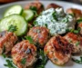 Greek Turkey Meatballs with Tzatziki