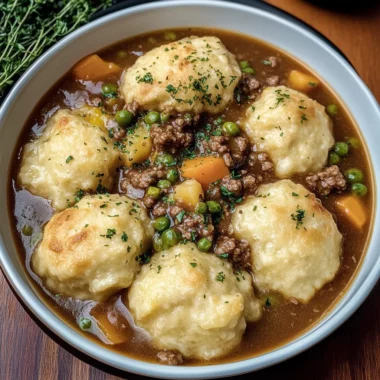 Ground Beef and Dumplings