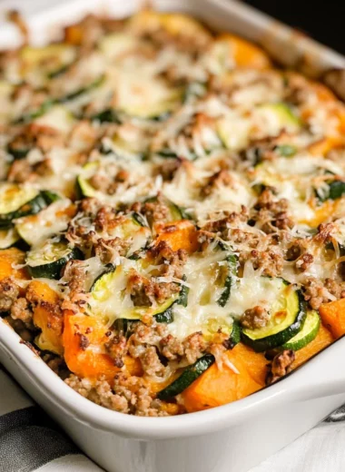 Ground Turkey Sweet Potato Bake