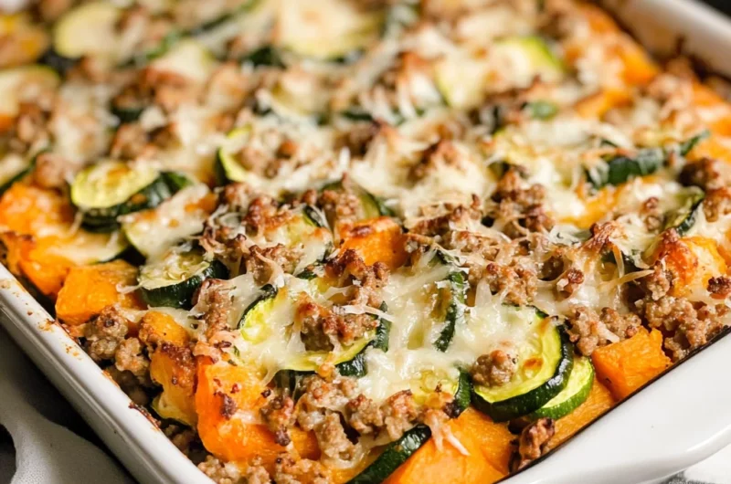 Ground Turkey Sweet Potato Bake