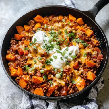 Ground Turkey and Sweet Potato Skillet