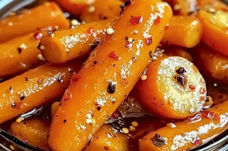 Hot Honey Pickled Carrots: A Sweet and Spicy Delight!