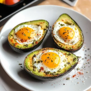 Keto Air Fryer Avocado Baked Egg